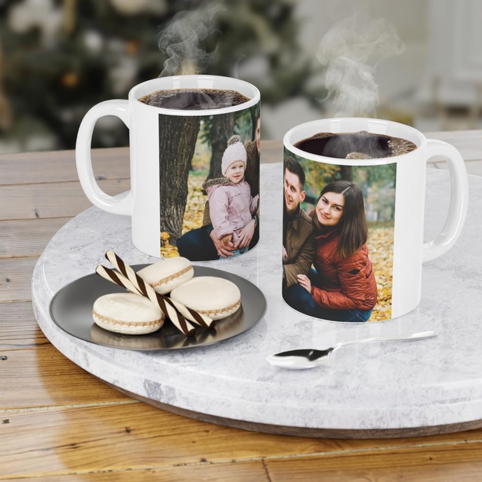 Customized|Personalized Photo on Coffee Mug|Cup for Gift - White Ceramic Mugs Name Gifts for Birthday 350 ml - Image 5