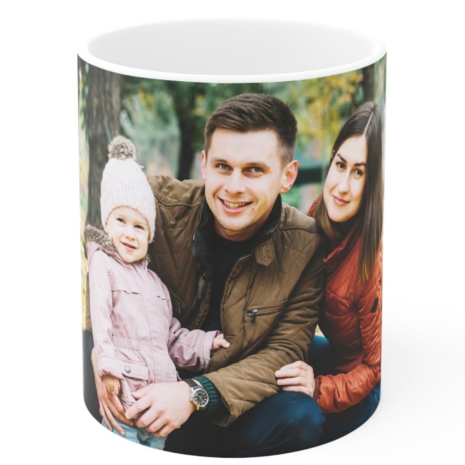 Customized|Personalized Photo on Coffee Mug|Cup for Gift - White Ceramic Mugs Name Gifts for Birthday 350 ml